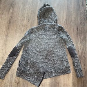 hooded cardigan